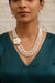 Graceful Baroque Pearl Necklace Set with Mother of Pearl Pendant.